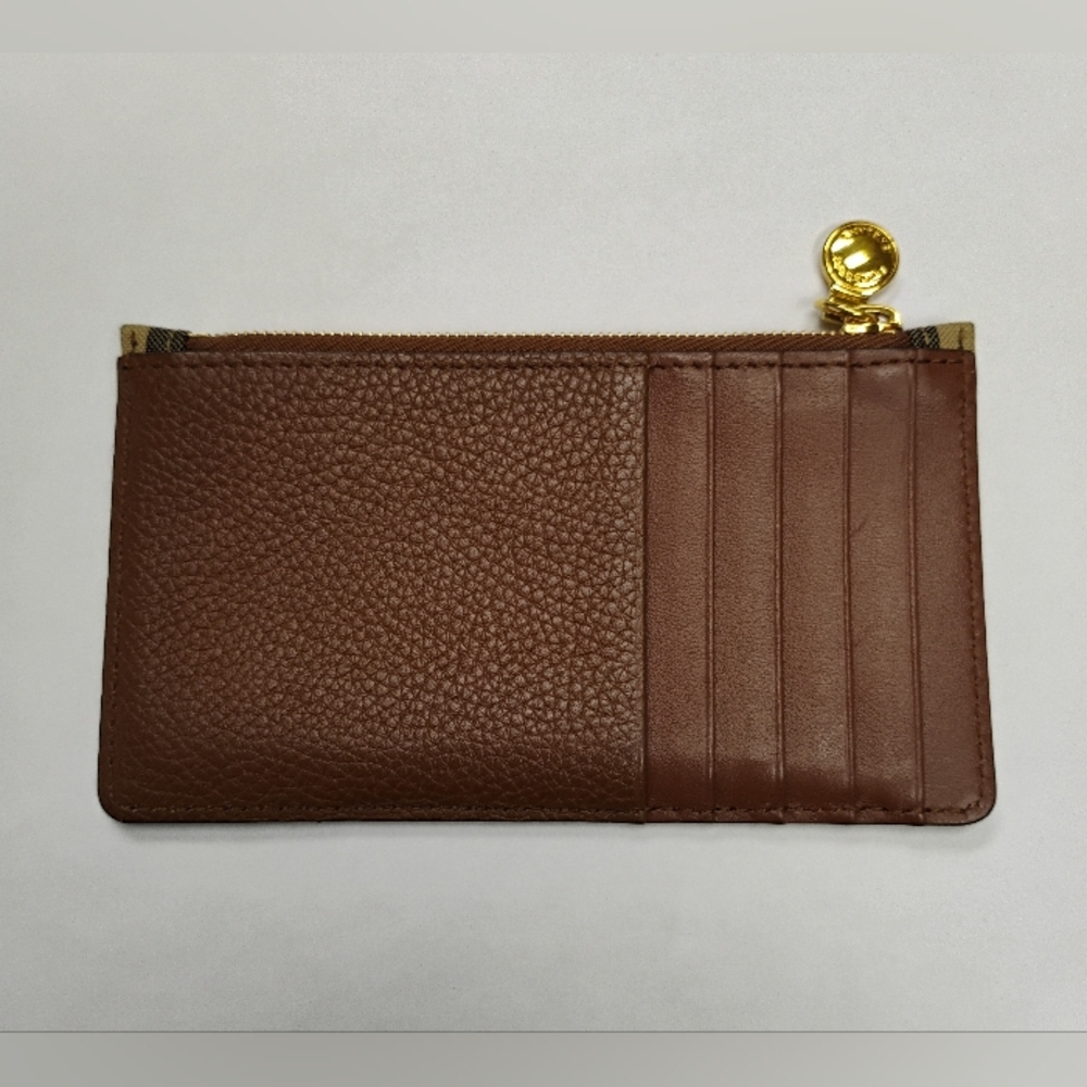 EUC Burberry Zip Card Case - Somerset Vintage Check - Picture 3 of 9